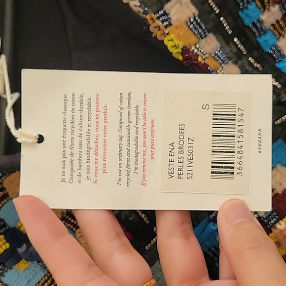 Sezane Hand Beaded Ena Jacket - Picture 8 of 13